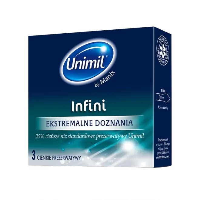 Najcieńsze prezerwatywy Unimil Infini 3szt