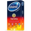 Prążkowane prezerwatywy o unikalnym kształcie Unimil Variety 12szt