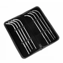 8 pieces stainless steel van buren urethral sounding set