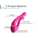 Dual kiss female vibrator pink