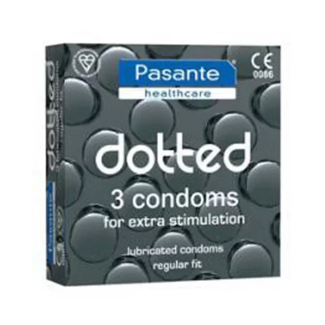 Prezerwatywy z wypustkami Pasante Dotted 3szt