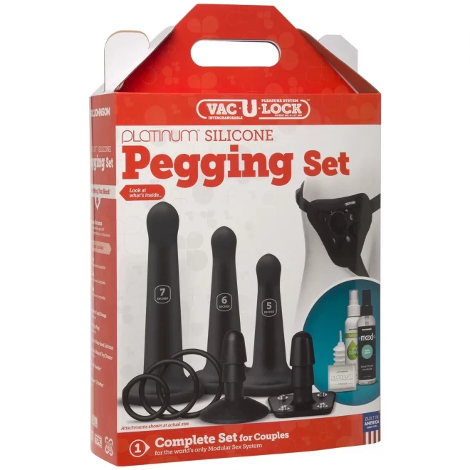 Vaculock silicone pegging set