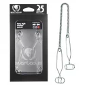 Extremline tong style nipple clamps, jewel chain