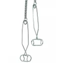 Extremline tong style nipple clamps, jewel chain