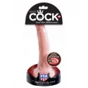 King cock + dual density 17.80 cm. (7.00 inch) - flesh