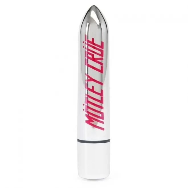 Motley crue - too fast for love 10-function bullet vibrator (silver)