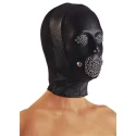 Skórzana maska z pompowanym penisem