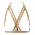 Bijoux indiscrets - maze halter bra harness brown
