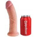 King cock + dual density 20.30 cm. (8.00 inch) - flesh
