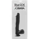 Dildo z jądrami i przyssawką Basix 10 Dong With Suction Cup (6 kolorów)