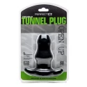 Double tunnel plug medium - black
