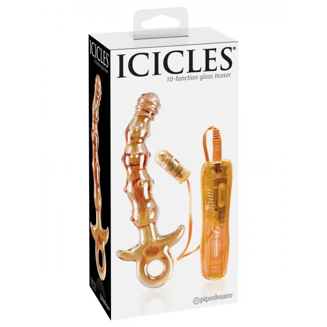 Szklany wibrator Icicles No.15