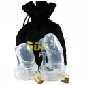 Bon4 silicone chastity cage clear plus s / m + m / l