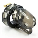 Bon4 silicone chastity cage black small / medium