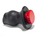 Korek analny z otworem Pig-hole fuckplug tar black small