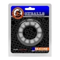 [sil|tpr] air airflow vented cock ring - black ice