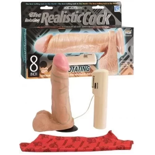 Realistyczny wibrator Rotating 8 Inch Realistic