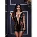 Żakardowa mini sukienka Corset Front Lace Mini Dress