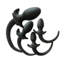 Korek analny z psim ogonem Bon4 silicone puppy tail butt plug medium