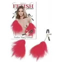 Zaciski na sutki z futerkiem Feather Nipple Clams