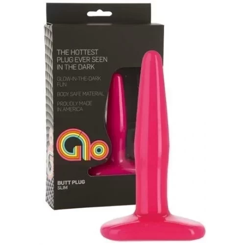 Korek analny świecący w ciemności Glow-Slim Anal Butt Plug (2 kolory)