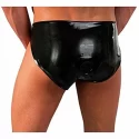 Lateksowe slipy z analnym penisem