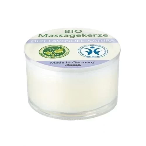 Świeca do masażu Bio Massagekerze Glas Lavendel Natura 25 ml