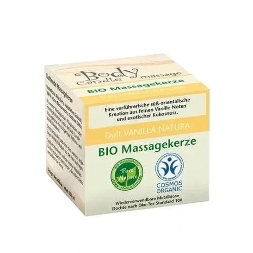 Świeca do masażu Bio Massagekerze Vanilla Natura 115 ml