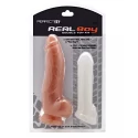 Zestaw Real Boy Kit SilaSkin Cock Sheath Extender Thin + Dildo