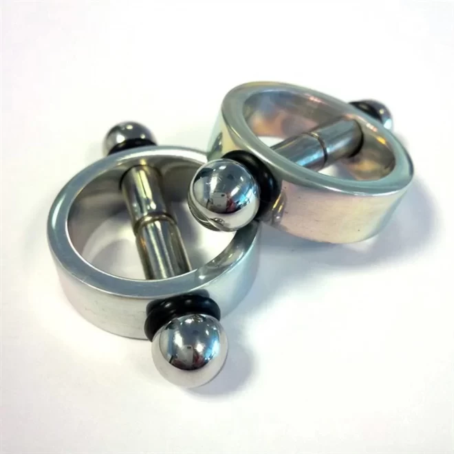 Magnetyczne metalowe klipsy na sutki Magnetic Nipple Pinchers