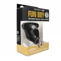 Buck angel fun boy soft hollow 4.5" strap-on | packer - blac