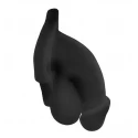 Buck angel fun boy soft hollow 4.5" strap-on | packer - blac