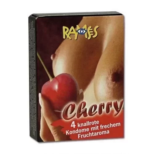 Wiśniowe prezerwatywy Ramses Cherry 4 szt.