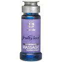 Rozgrzewajacy borowkowy olejek do masazu Fruity Love Mass.Lotion Blueberry 50ml