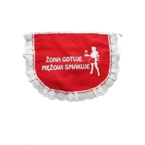 Fartuszek z koronką Żona gotuje mężowi smakuje (2 kolory)