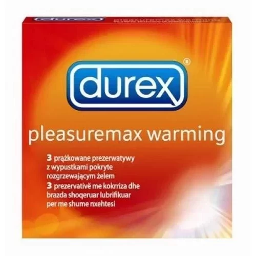 Prezerwatywy rozgrzewające Durex Pleasuremax Warming 3 szt.