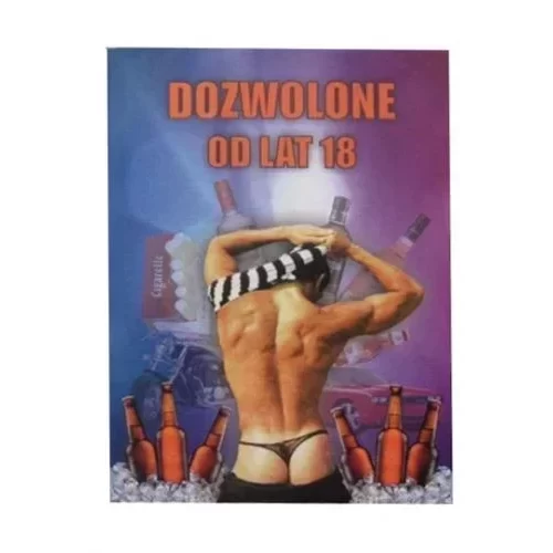Karnet z napisem Dozwolone.....dla Niej