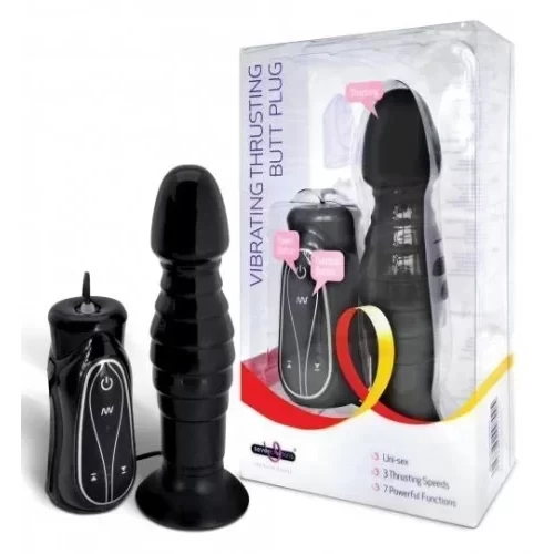 Plug analny z wibracjami Vibrating Thrusting Butt Plug