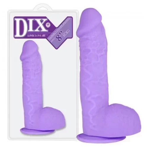Realistyczne dildo Dix Dong W Suction Cup 8 cali (3 kolory)