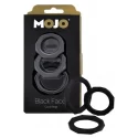 Zestaw pierścieni Mojo Black Facet Cock Rings 3szt