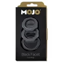 Zestaw pierścieni Mojo Black Facet Cock Rings 3szt