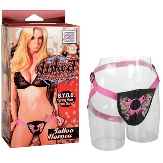 Uprząż do Strap-On Inked Bring Your Own Dong Tatoo Harness