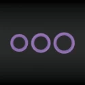 Firefly - halo - cockring 60 mm. large - purple