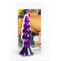 Anal plug with suction cup - 180x34mm. purple