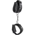 Skórzane kajdanki Ankle cuffs black 5 cm