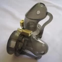 Męski pas cnoty Bon4 Silicone Chastity Cage Black Plus S / M + M / L