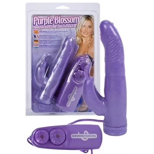 Wibrator rotacyjny z pilotem Purple Blossom