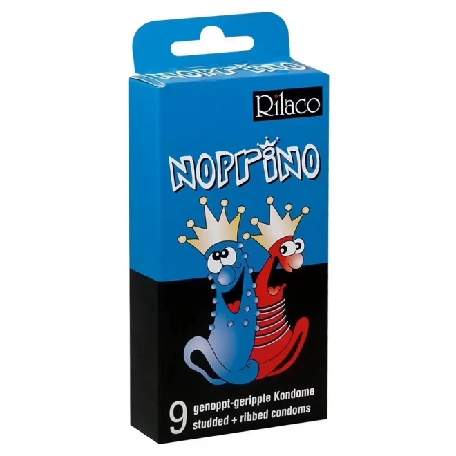 Prążkowane prezerwatywy Rilaco Noprino 9 szt.