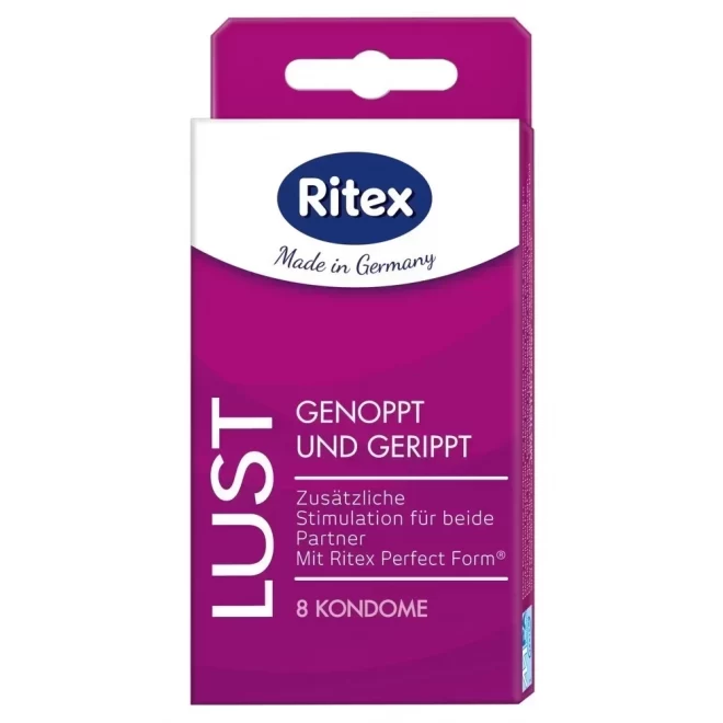 Prążkowane prezerwatywy Ritex Lust 8 szt.