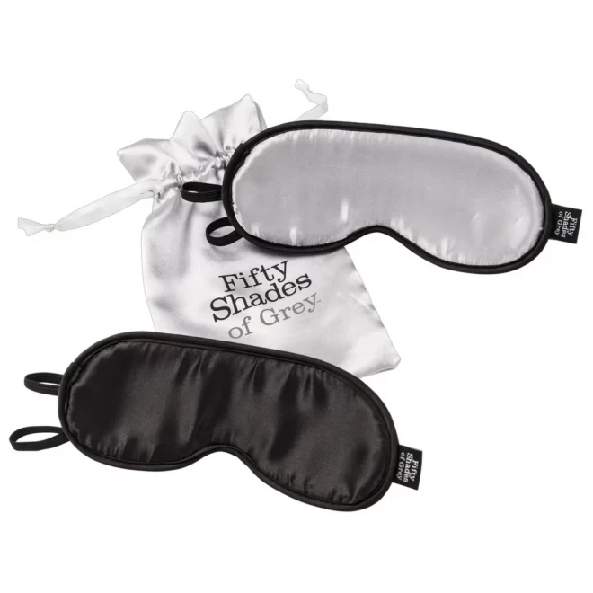 Komplet dwóch opasek na oczy Fifty Shades of Grey No Peeking
